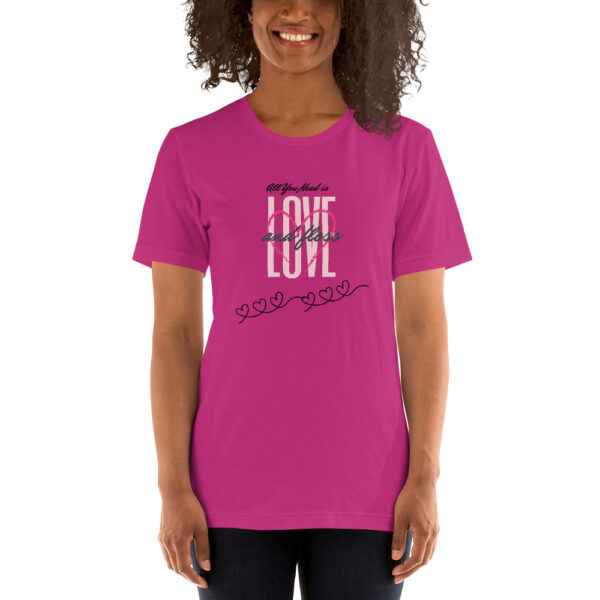 All You Need Is Love & Floss- Unisex T-Shirt - Image 2