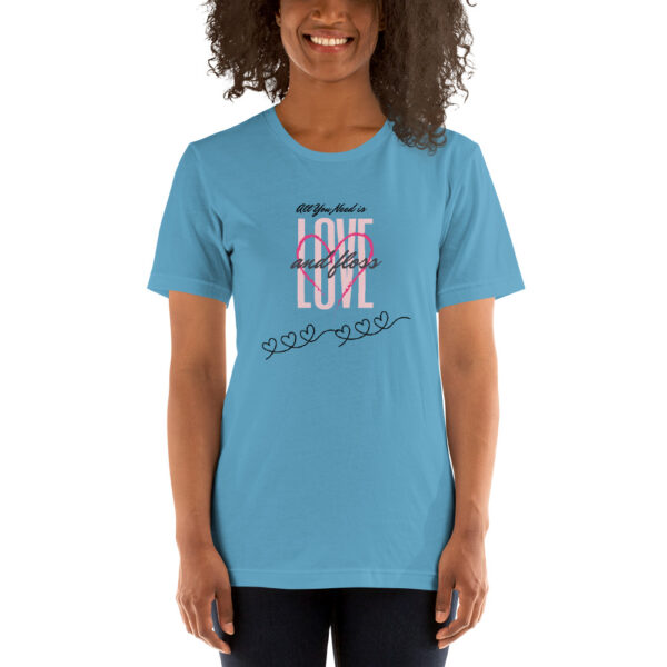 All You Need Is Love & Floss- Unisex T-Shirt - Image 14